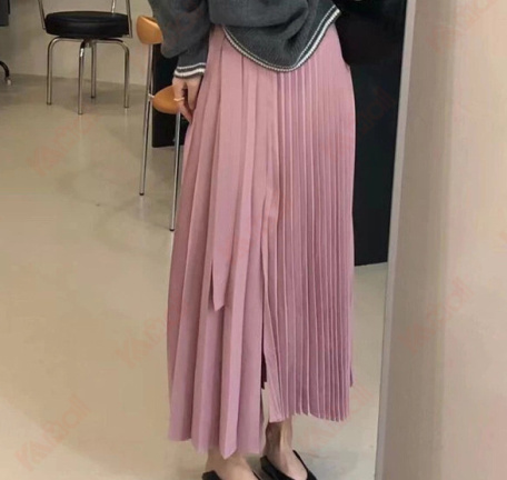 polyester all pink midi skirts